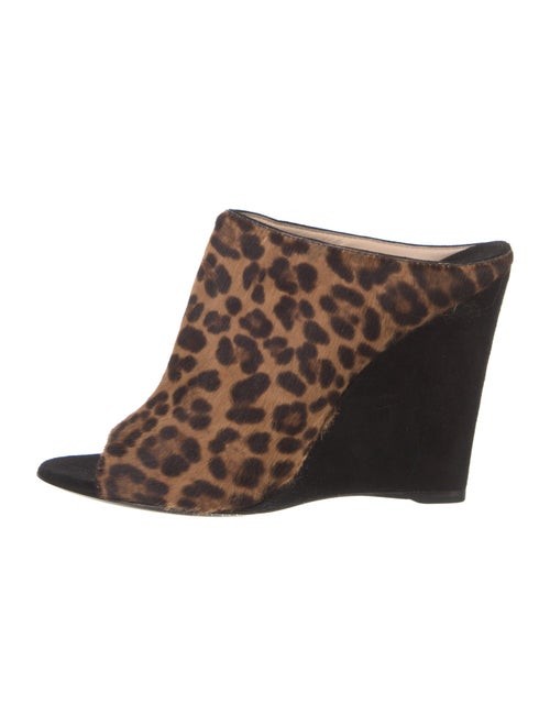 Prada Ponyhair Animal Print Slides