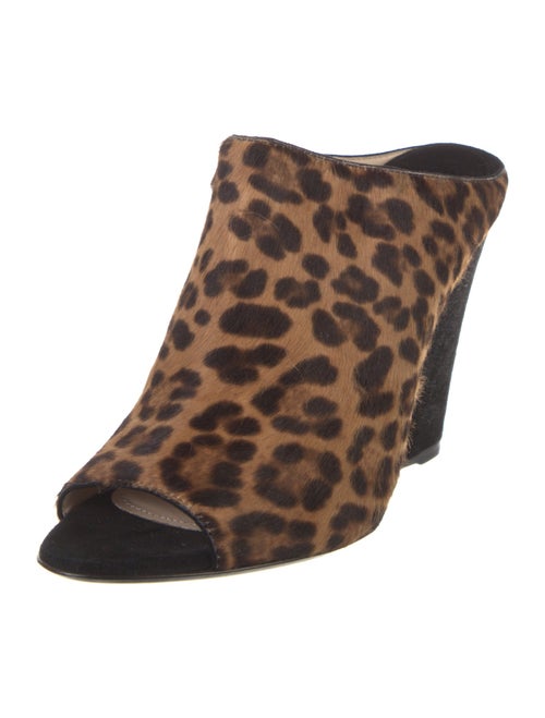 Prada Ponyhair Animal Print Slides