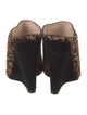 Prada Ponyhair Animal Print Slides