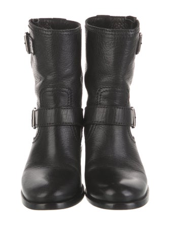 Prada Leather Moto Boots