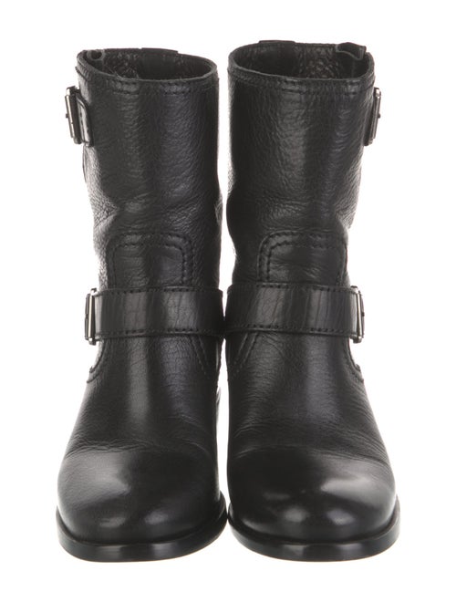 Prada Leather Moto Boots