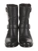 Prada Leather Moto Boots