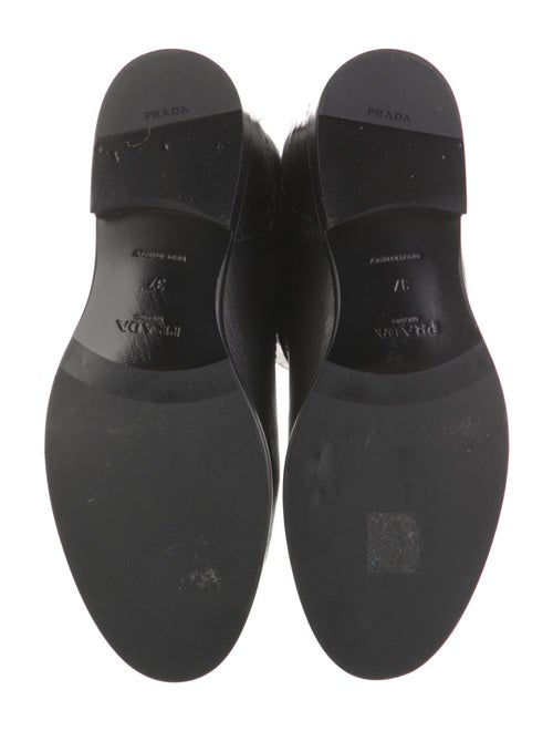 Prada Leather Moto Boots