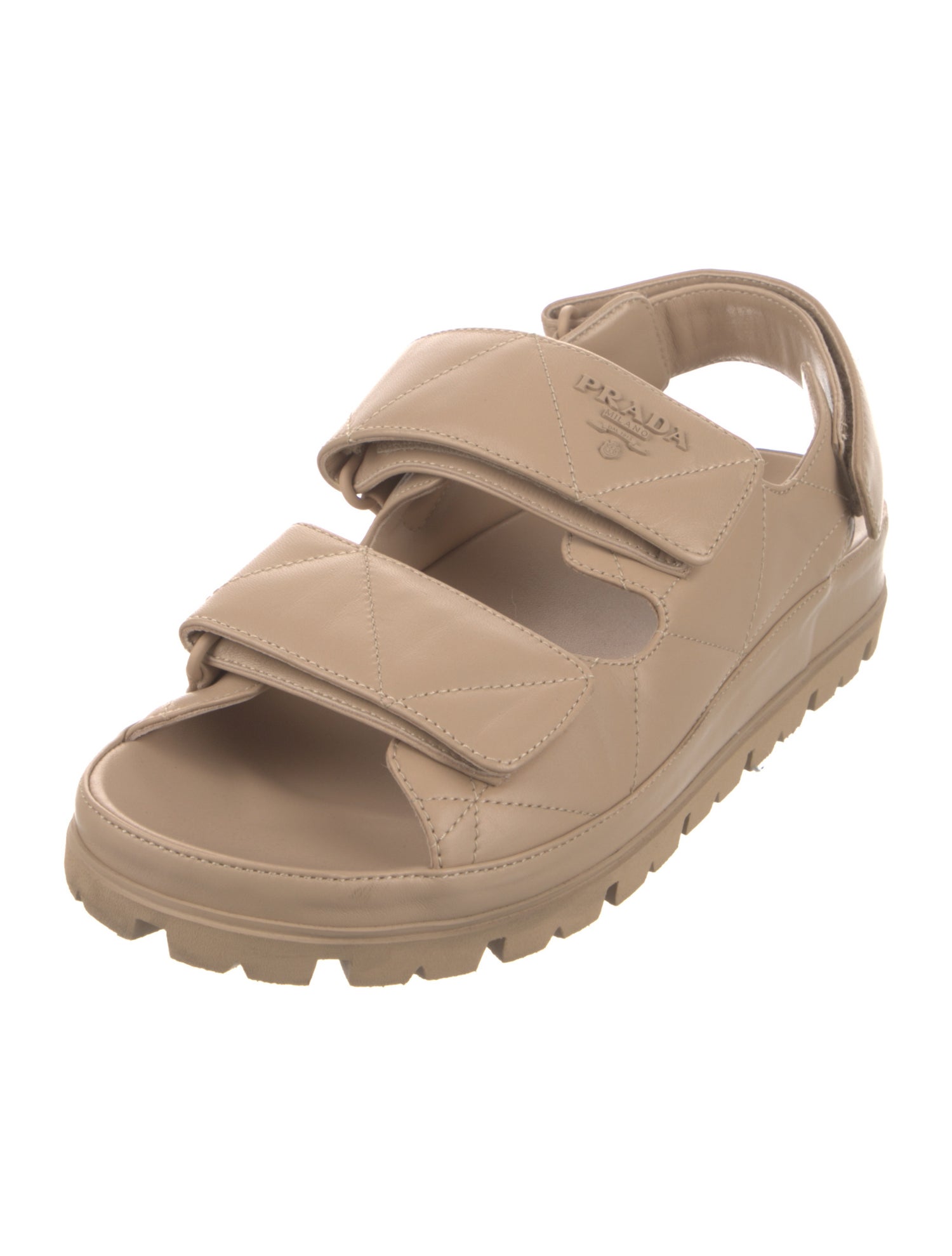 Prada Leather Slingback Sandals