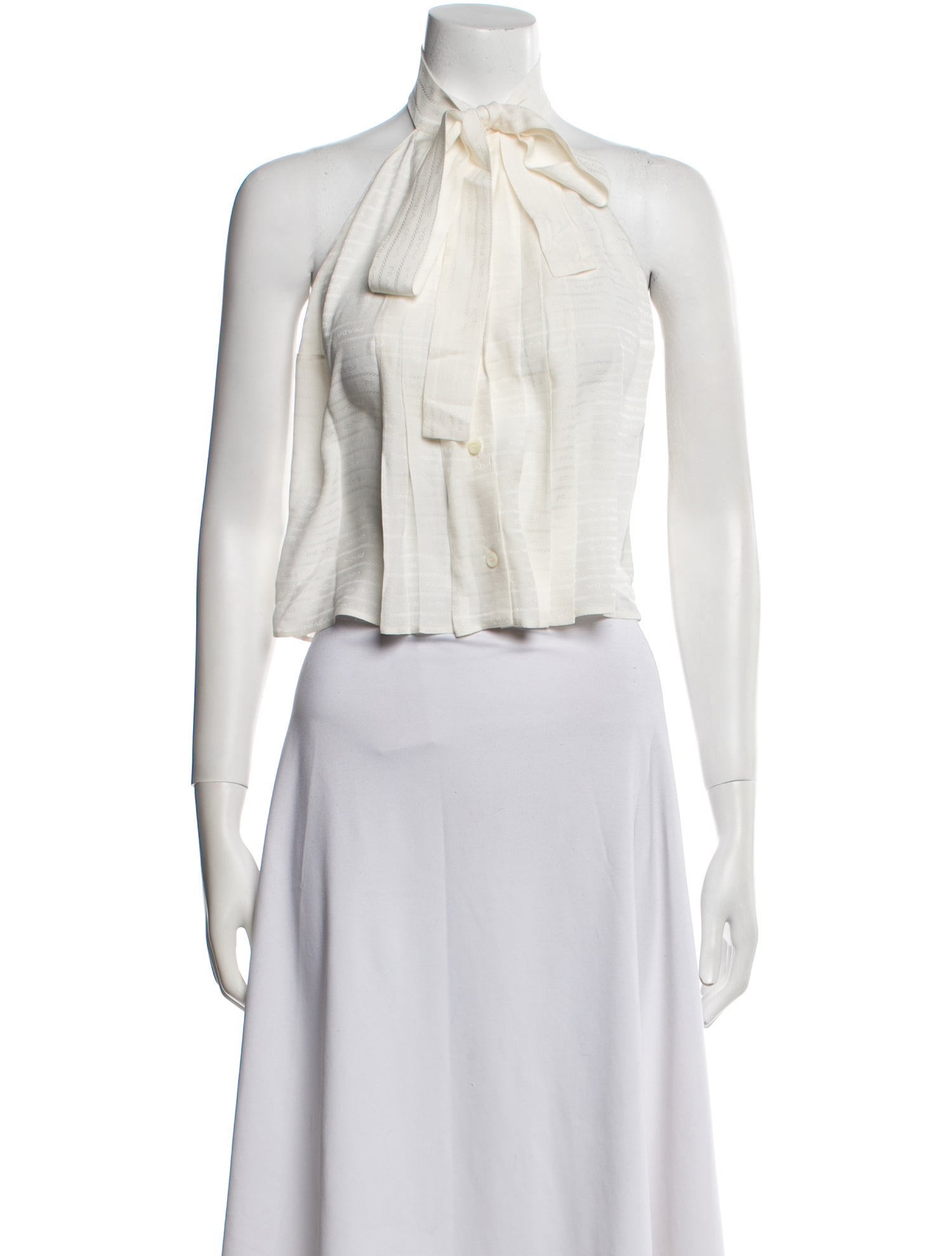 Prada 2023 Silk Crop Top