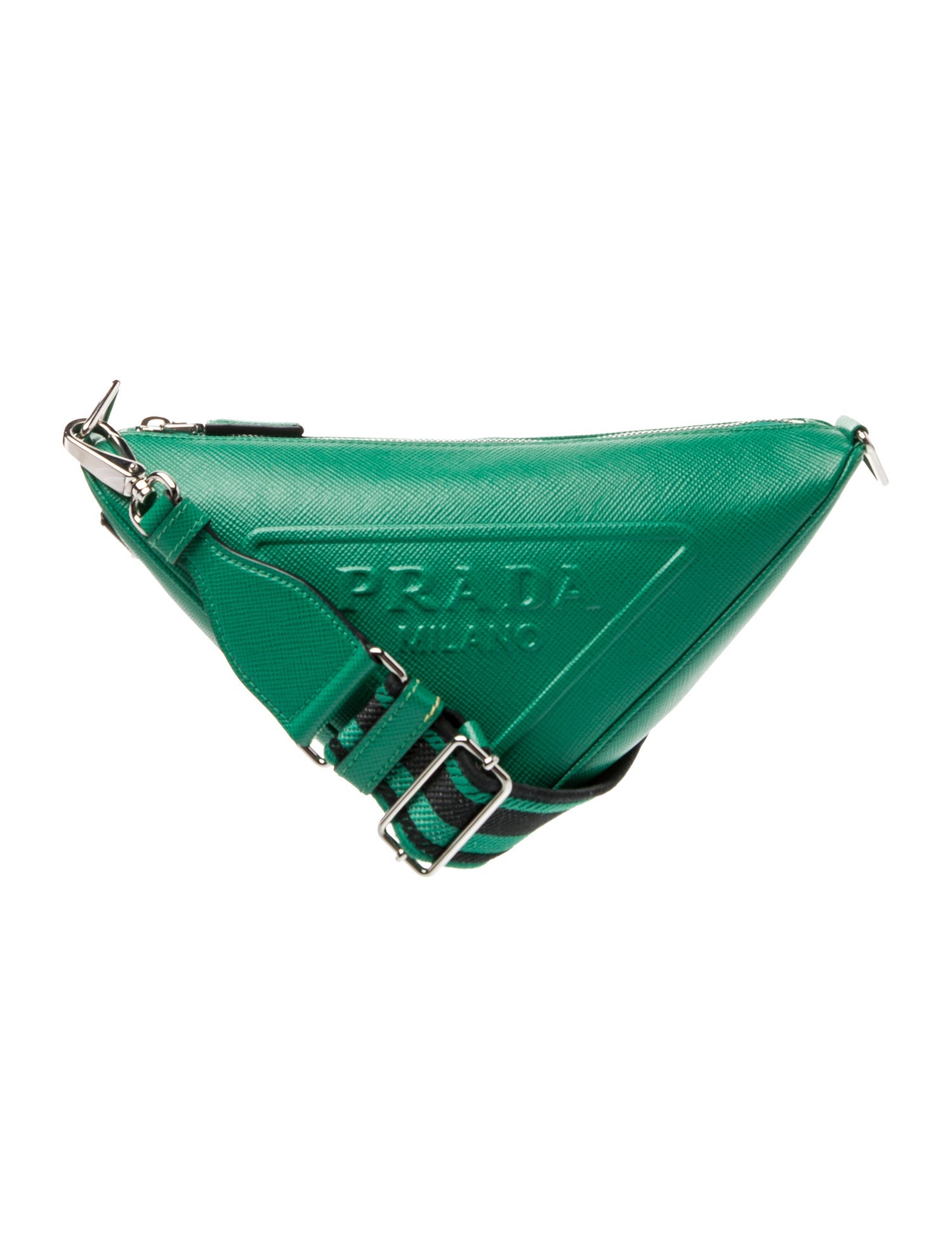 Prada Saffiano Lux Leather Triangle