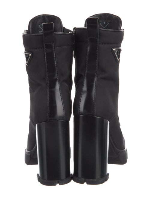 Prada Nylon Lace-Up Boots