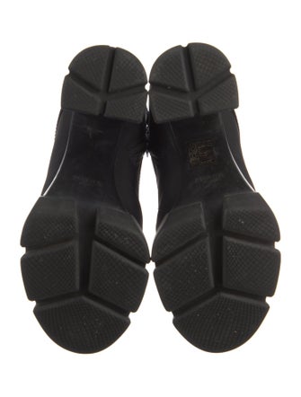 Prada Nylon Lace-Up Boots