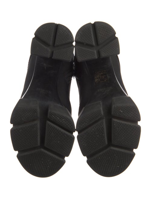 Prada Nylon Lace-Up Boots