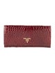 Prada Crocodile Continental Wallet