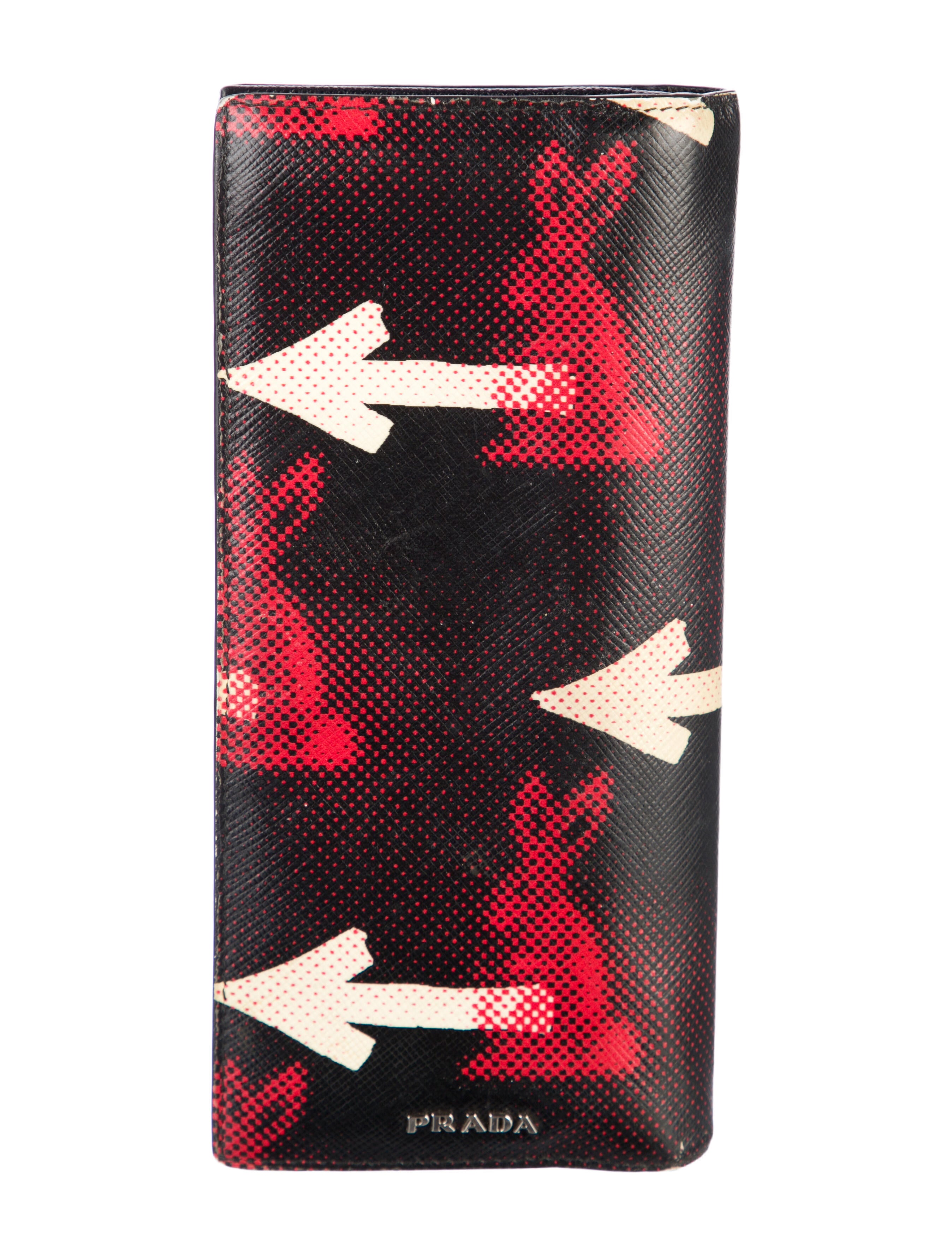 Prada Leather Continental Wallet