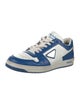 Prada Enameled Metal Triangle Leather Sneakers