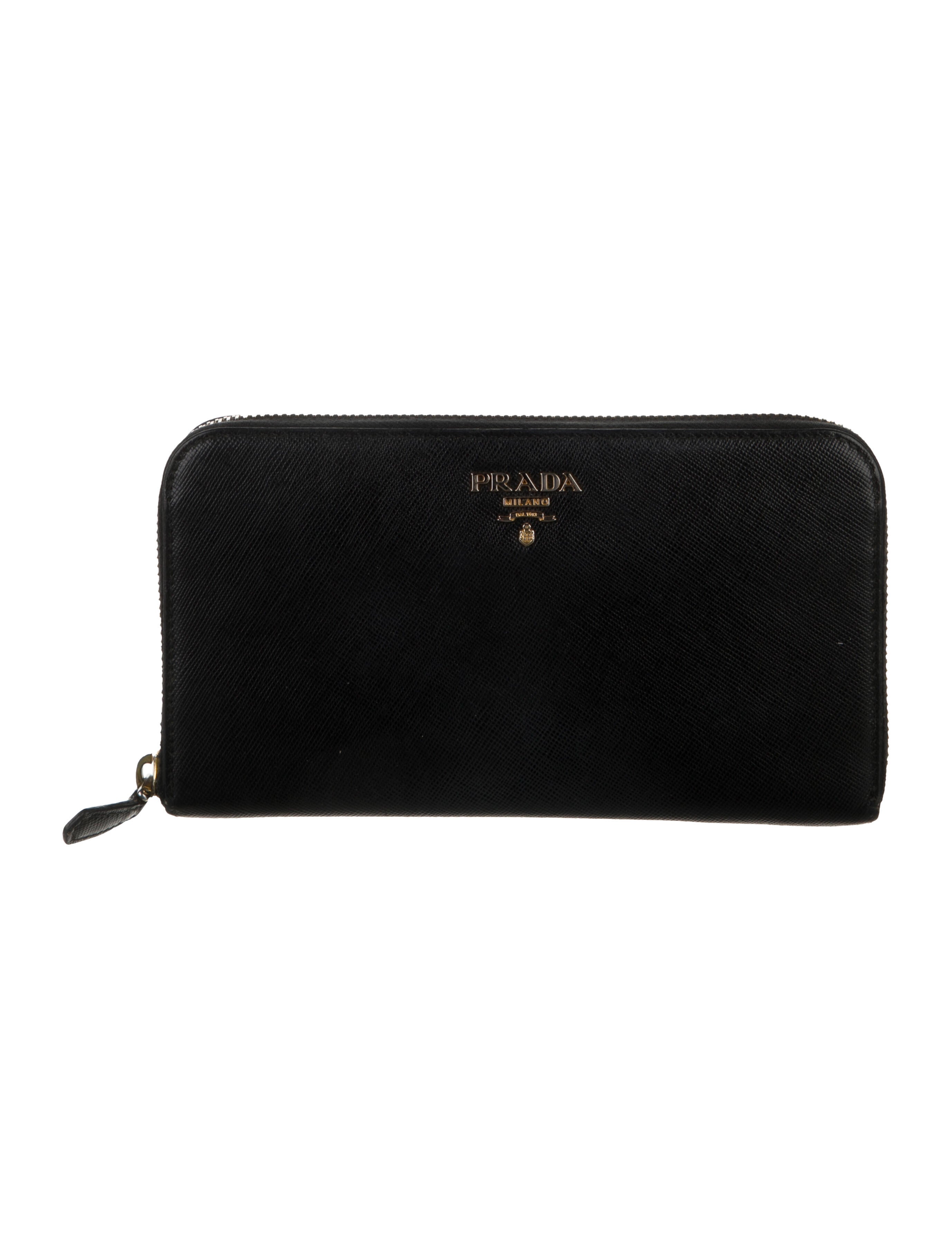 Prada Saffiano Lux Leather Continental Wallet