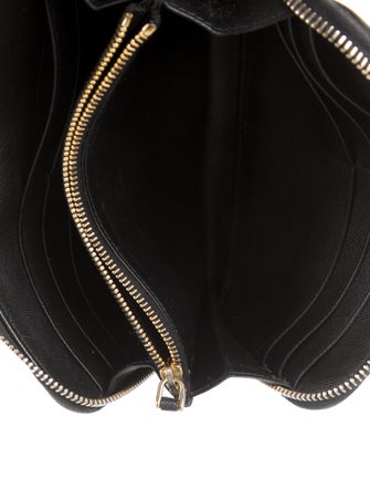 Prada Saffiano Lux Leather Continental Wallet