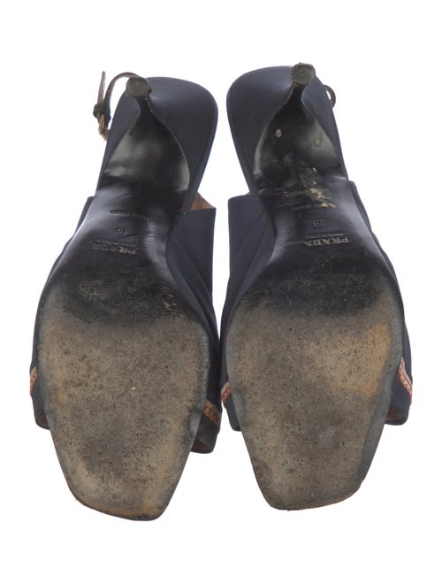 Prada Bow Accents Slingback Sandals