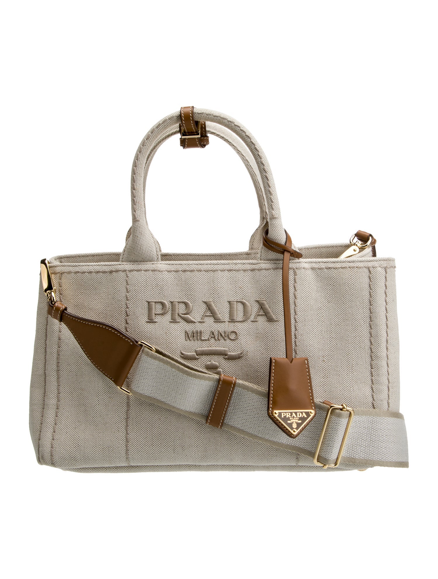 Prada Saffiano Lux Leather Weekender Bag