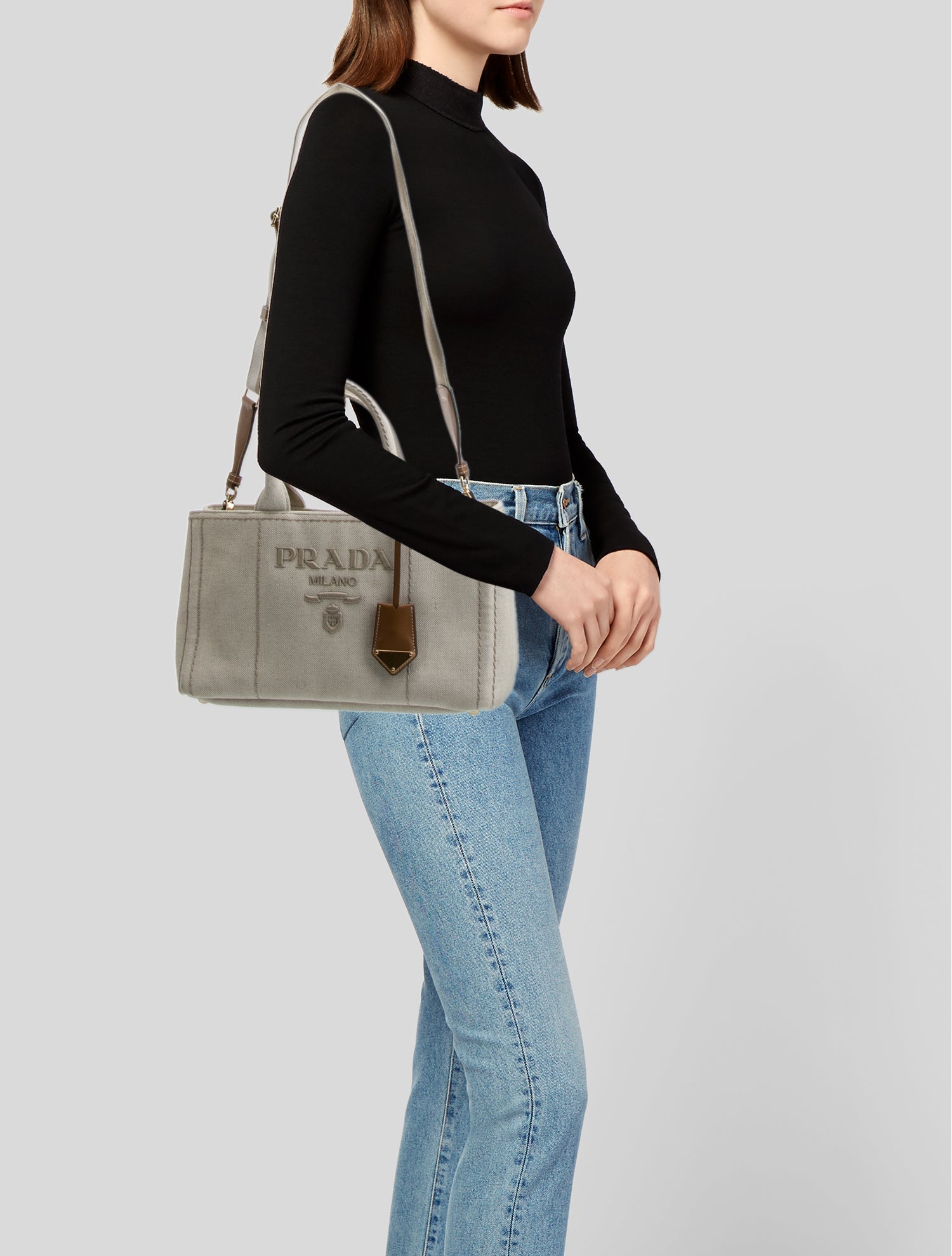 Prada Saffiano Lux Leather Weekender Bag