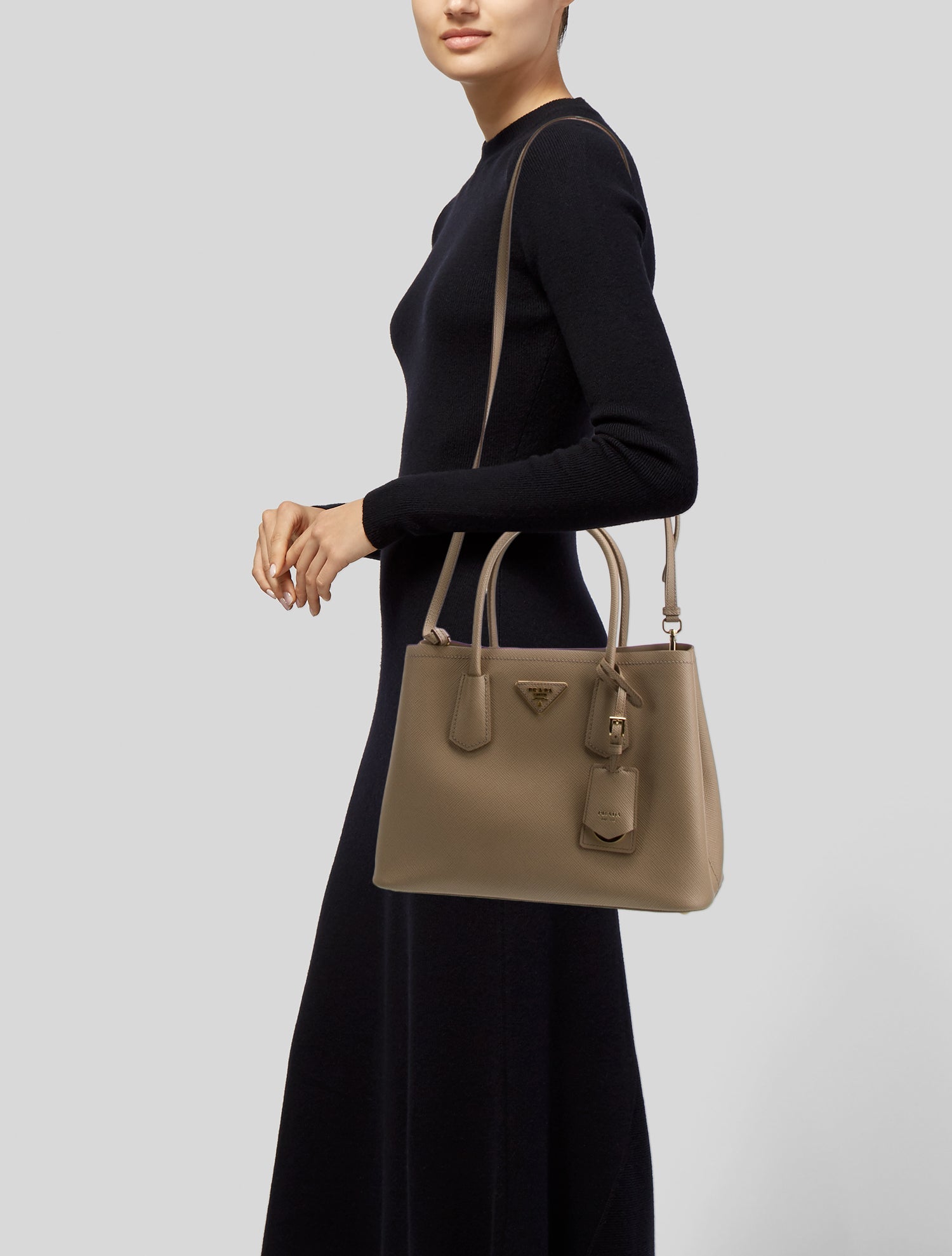 Prada Saffiano Leather Double Medium