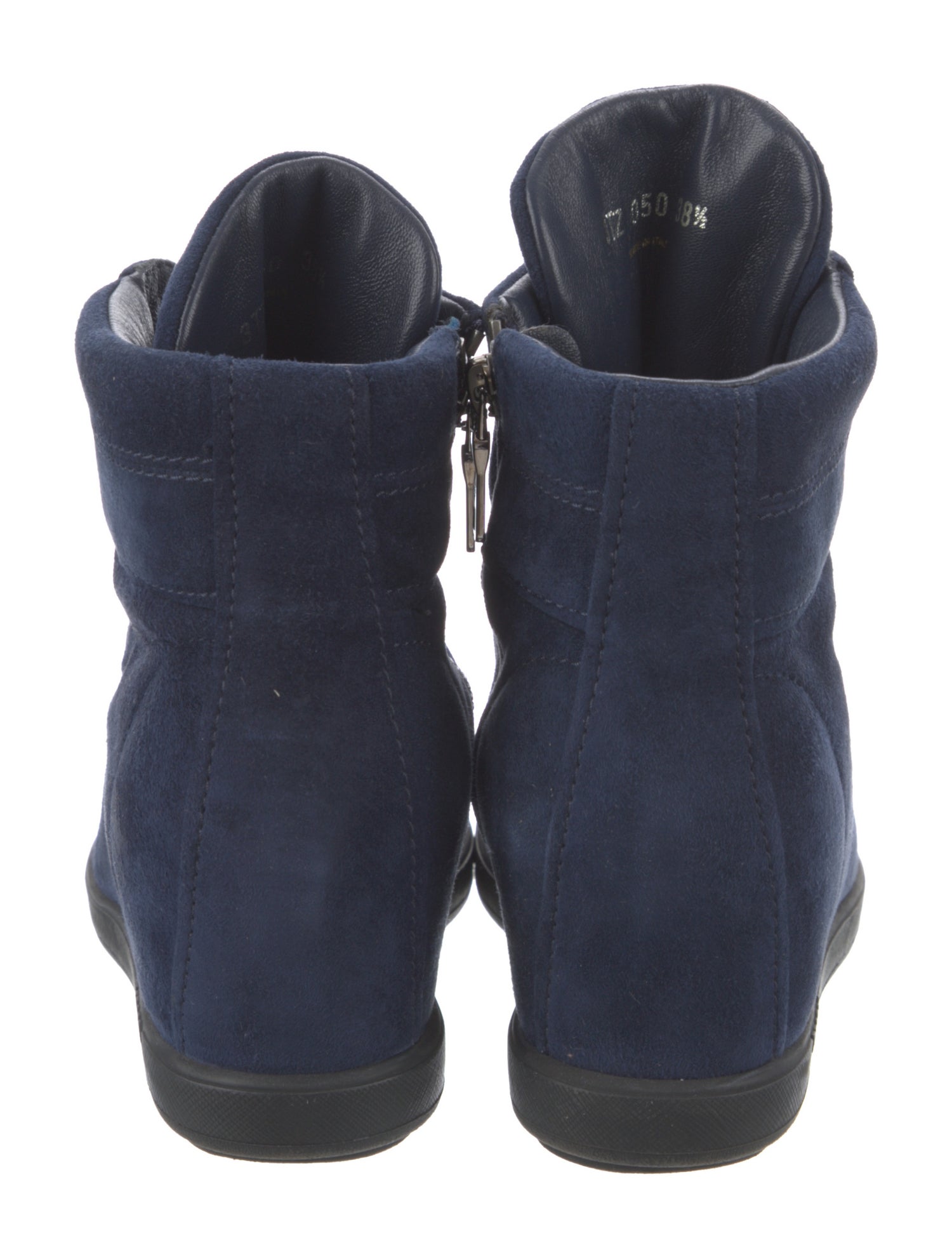 Prada Suede Lace-Up Boots