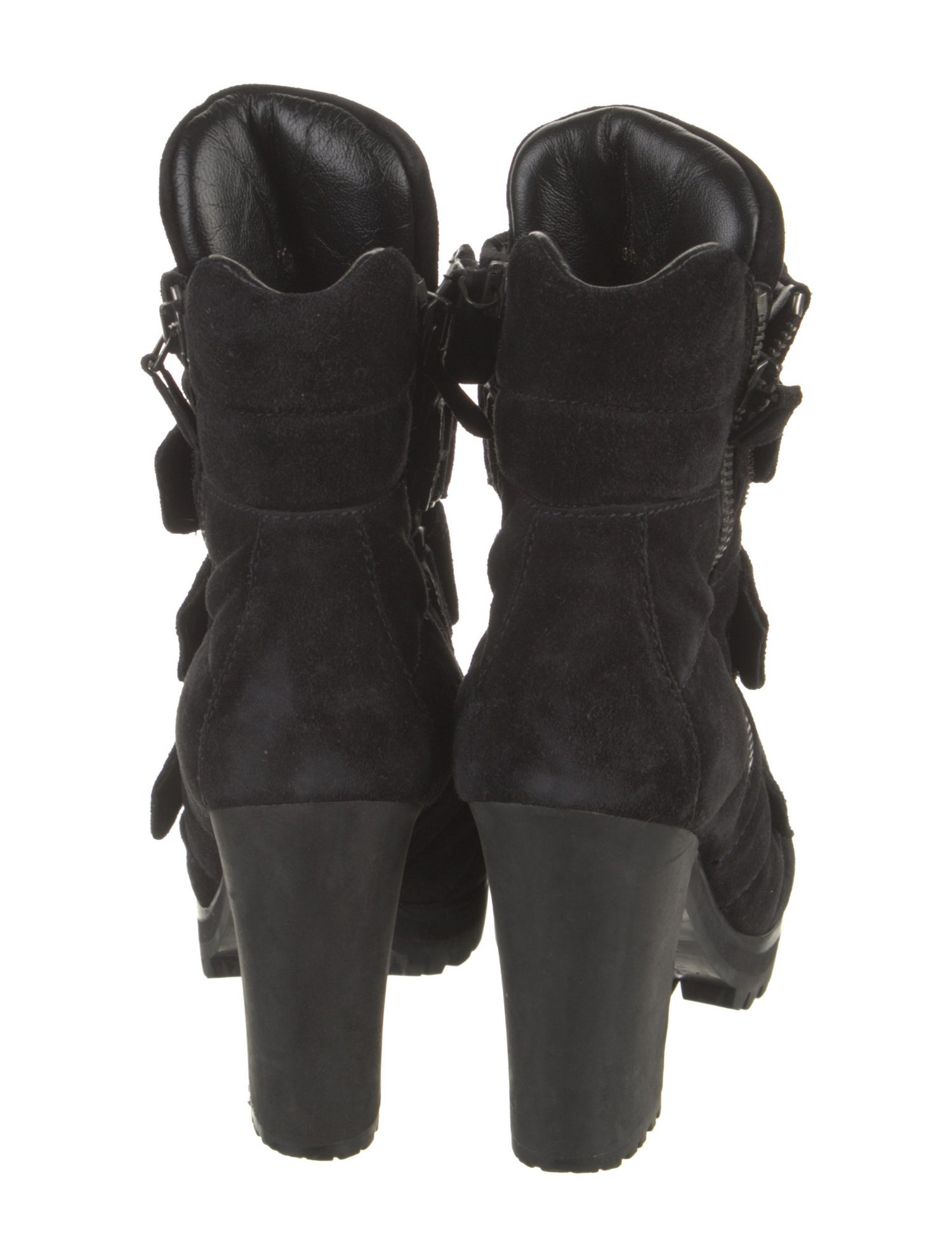 Prada Suede Combat Boots