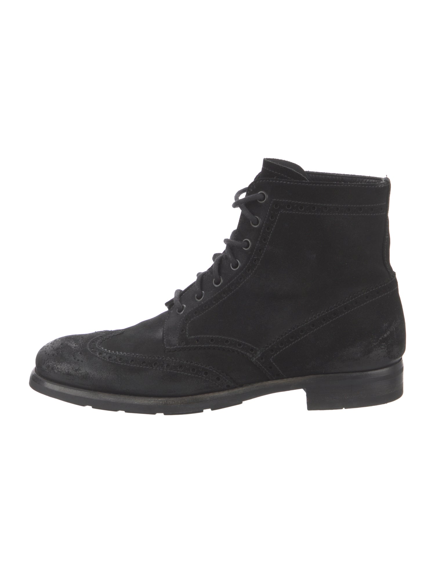 Prada Suede Lace-Up Boots