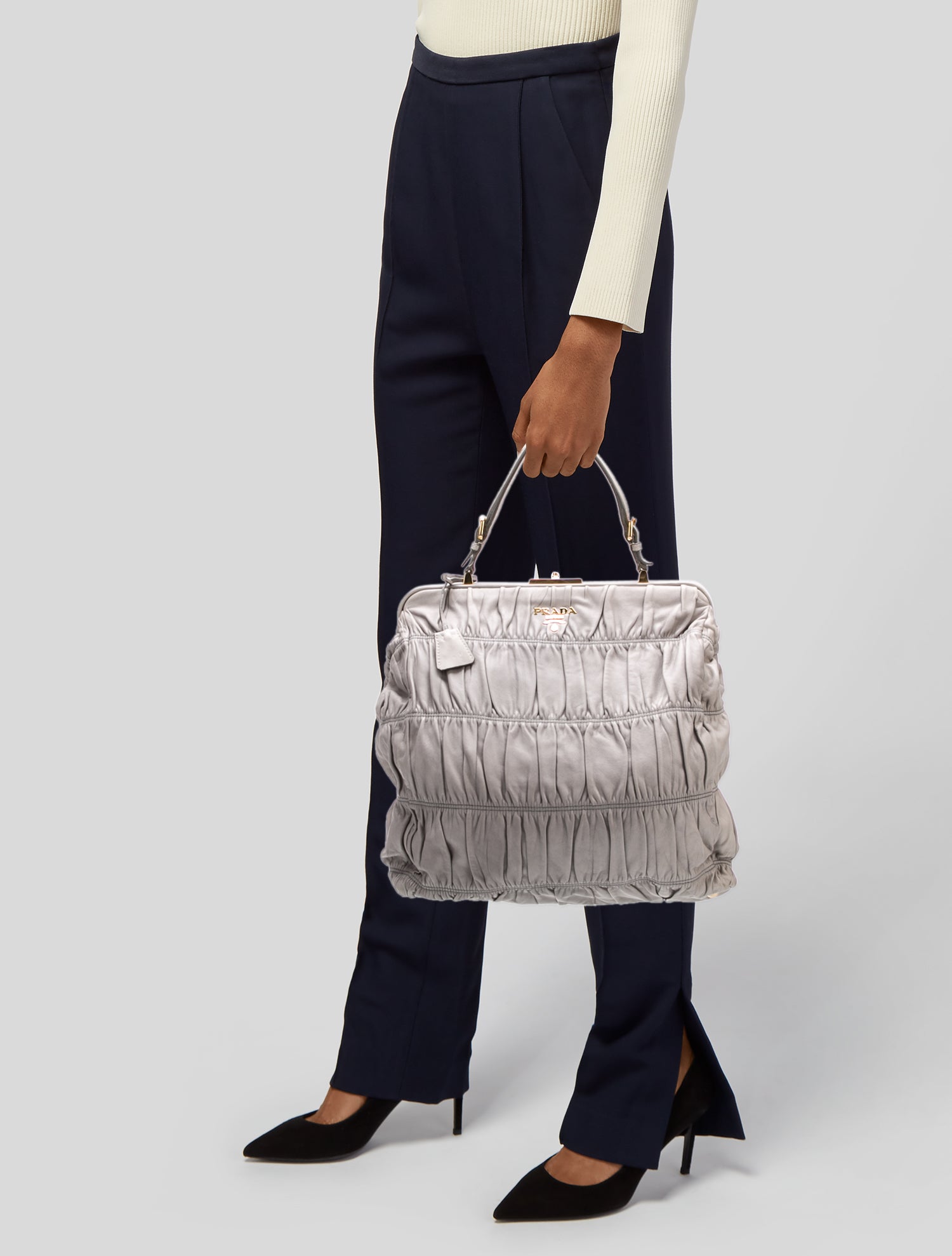 Prada Nappa Gaufre Leather Dressy New Look