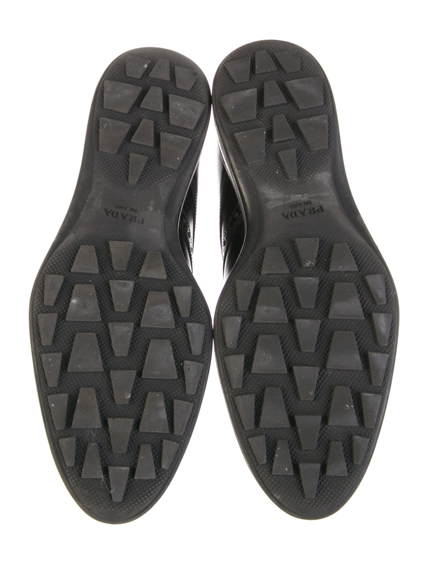 Prada Leather Lasercut Accents Brogues