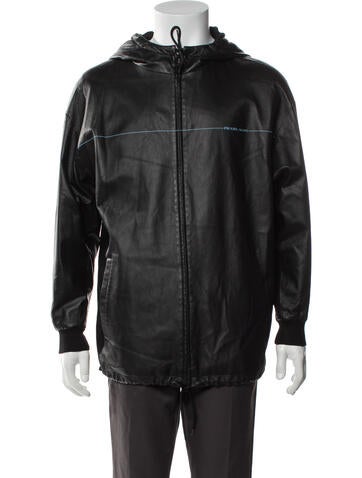 Prada Outerwear 2018 Enameled Metal Triangle Jacket 42 | XS