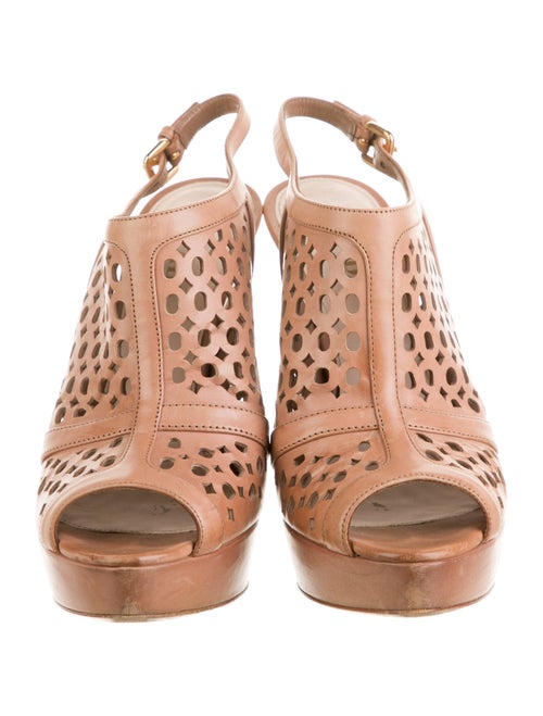 Prada Leather Slingback Sandals