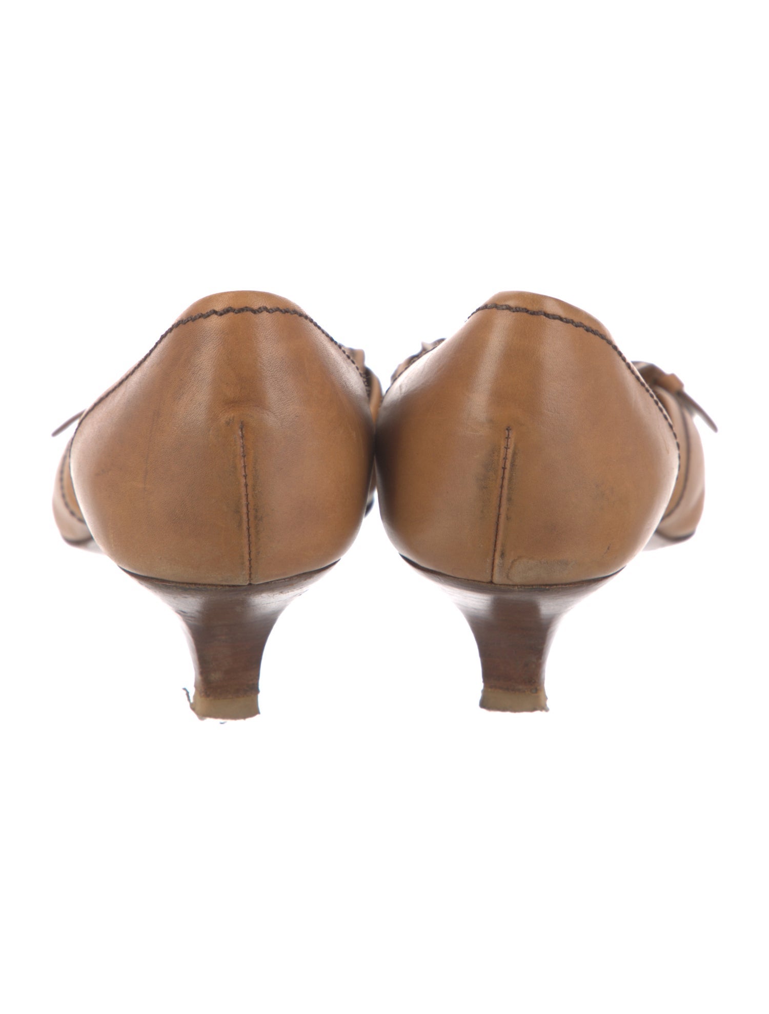 Prada Leather D'Orsay Pumps