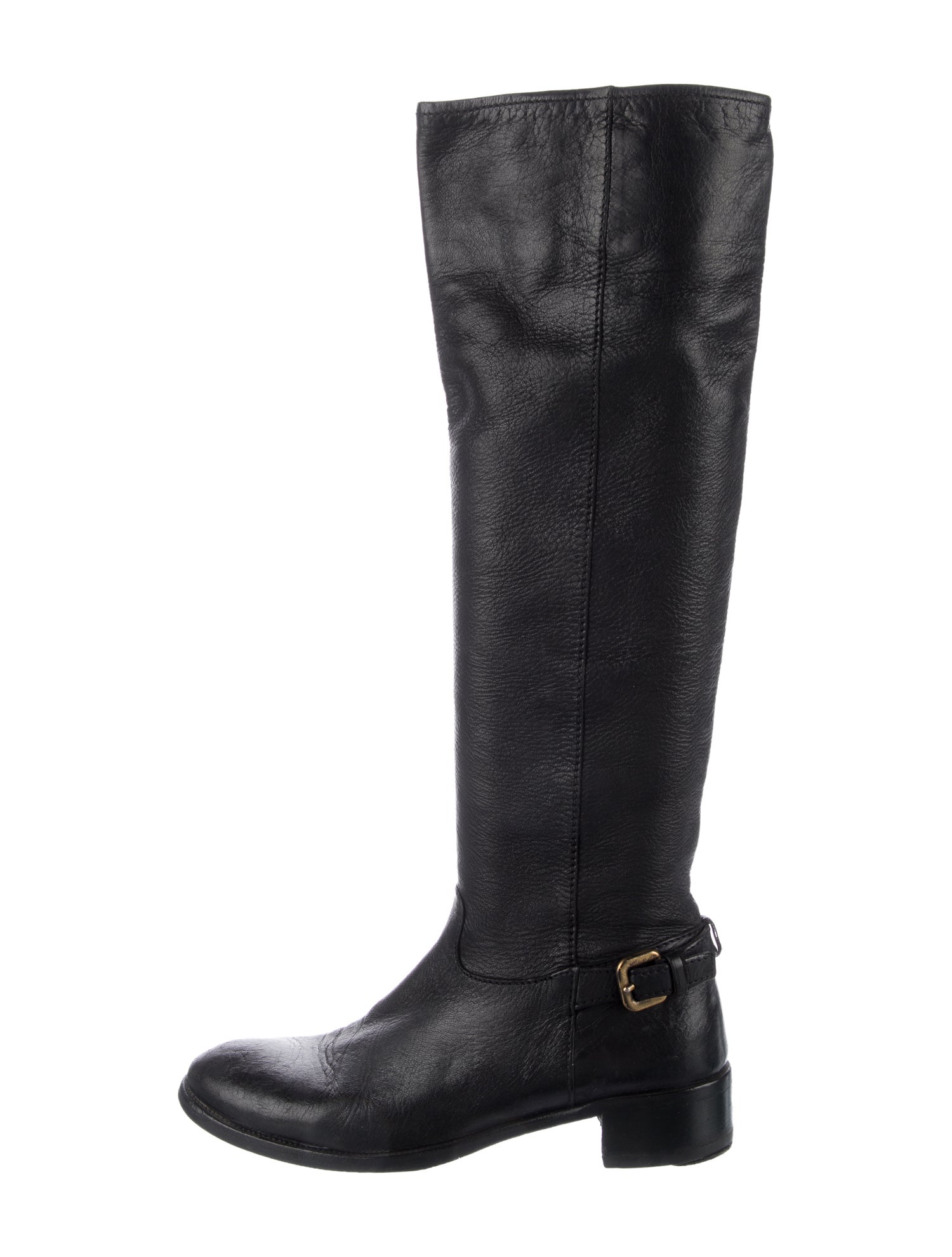 Prada Leather Riding Boots