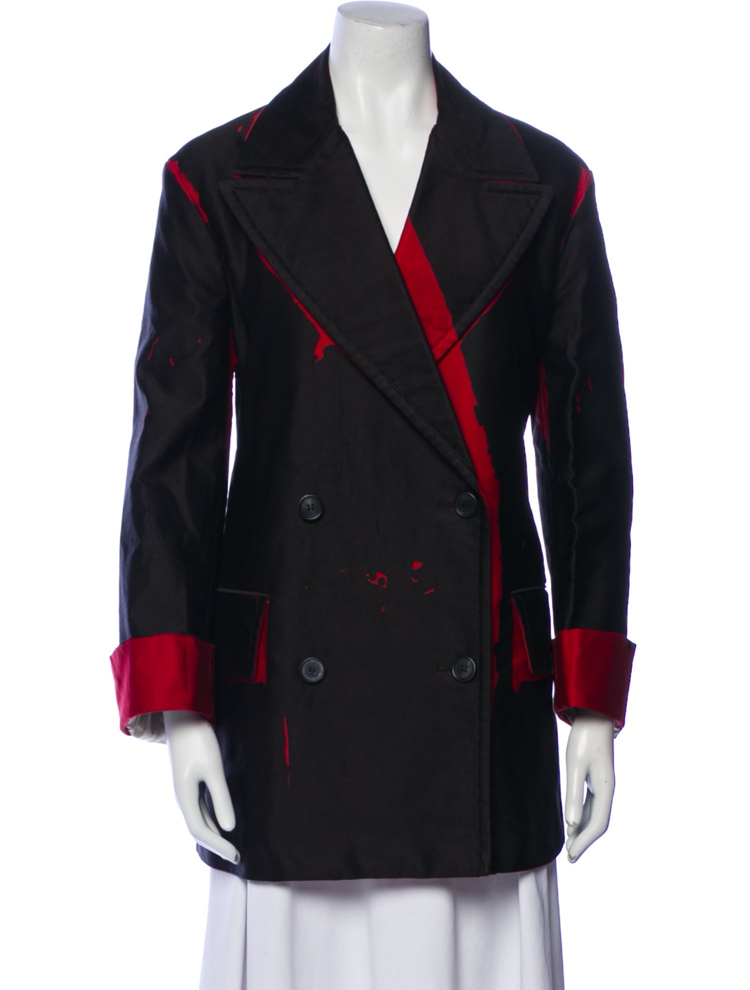 Prada 2018 Striped Peacoat