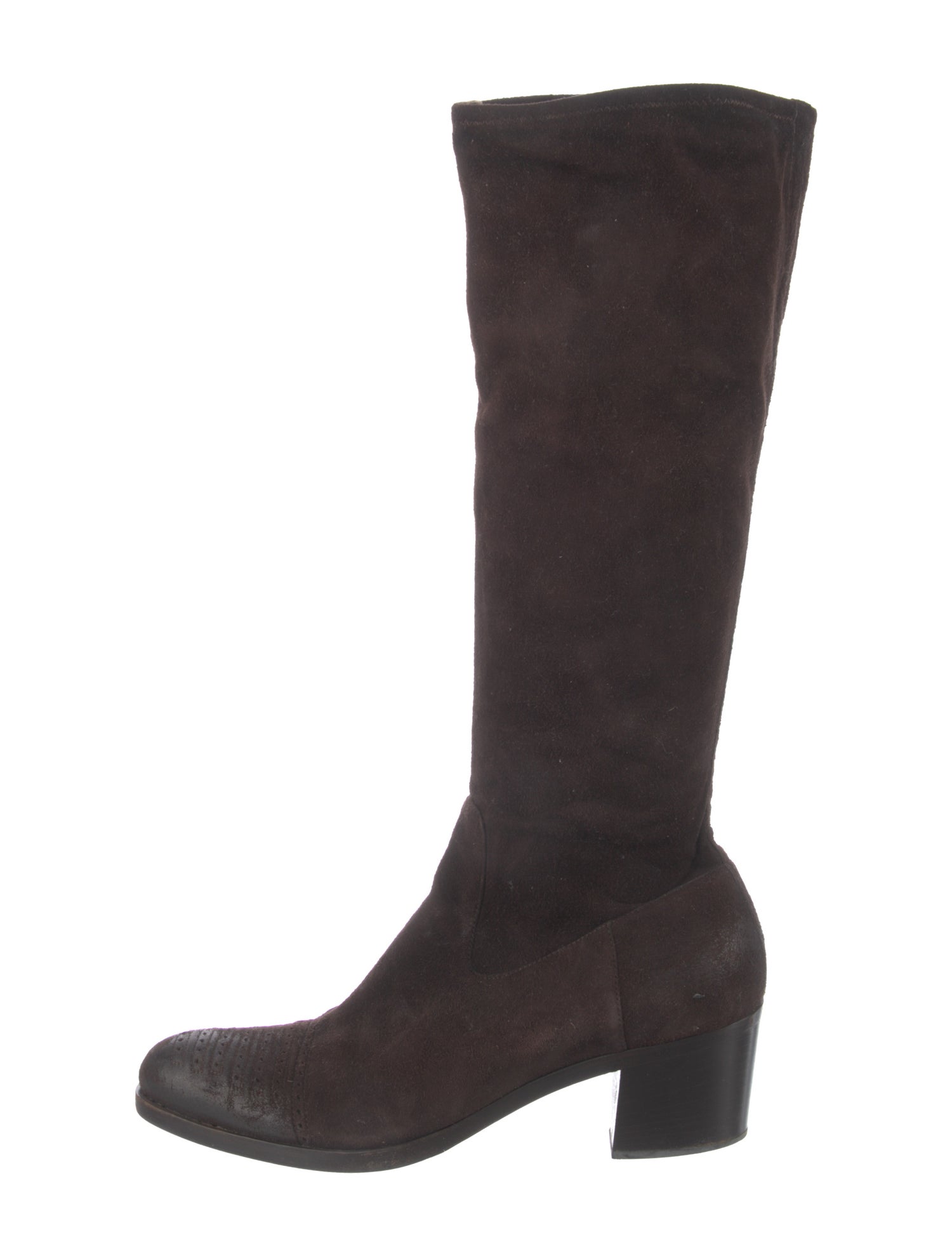 Prada Suede Riding Boots