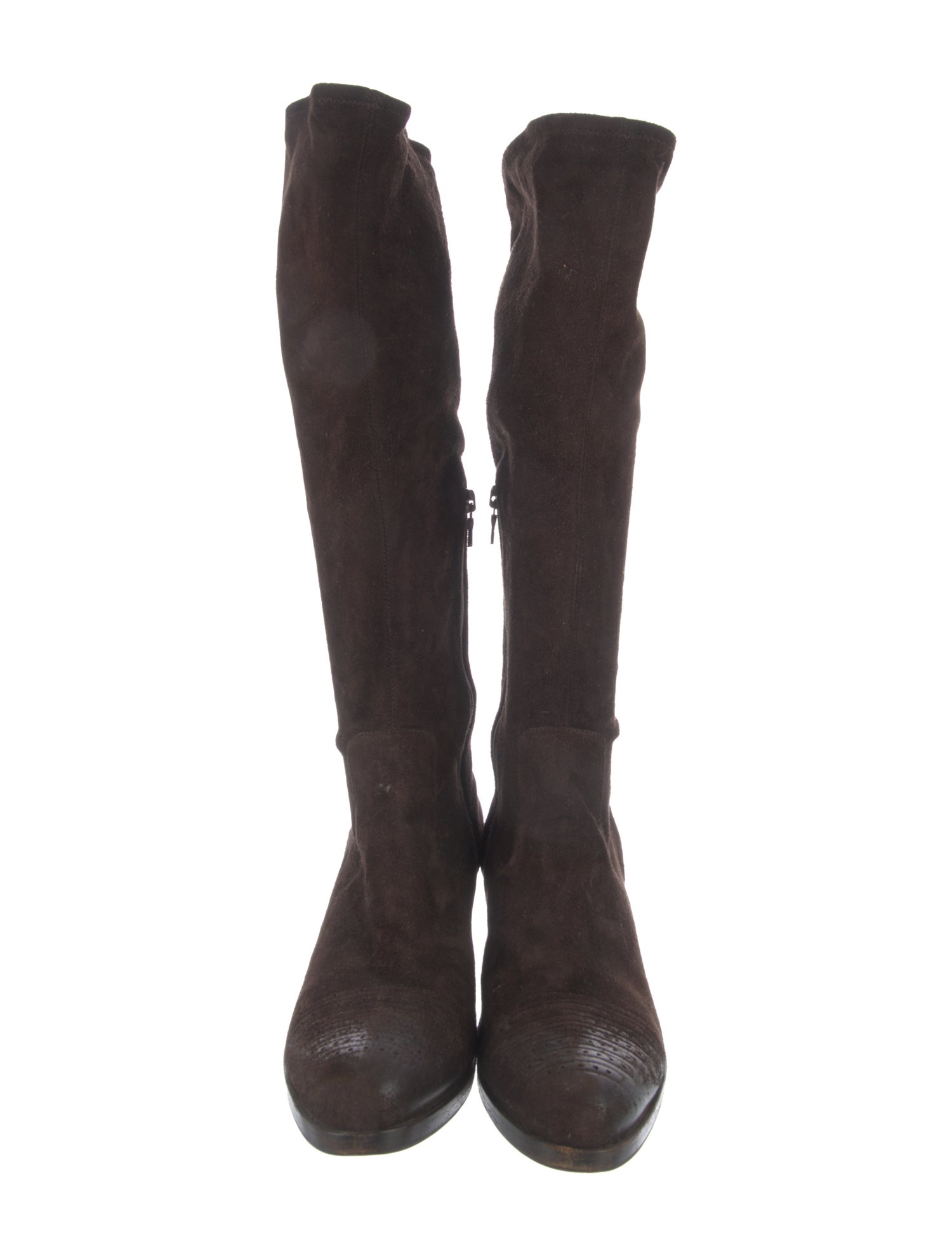 Prada Suede Riding Boots