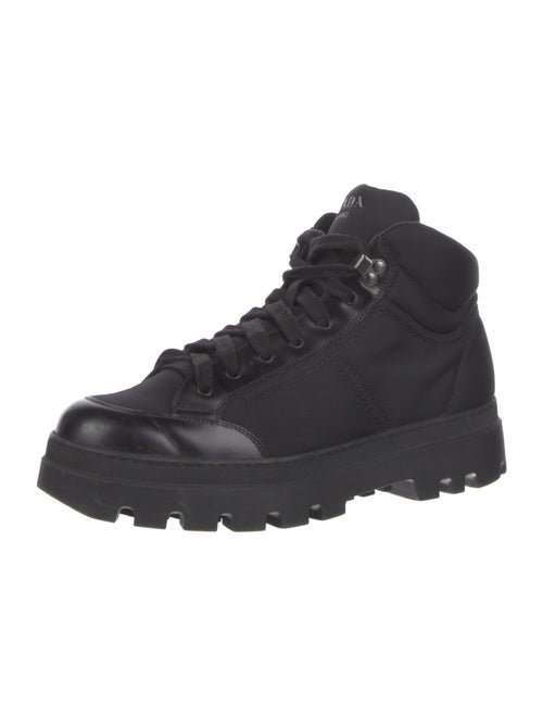 Prada Nylon Colorblock Pattern Boots