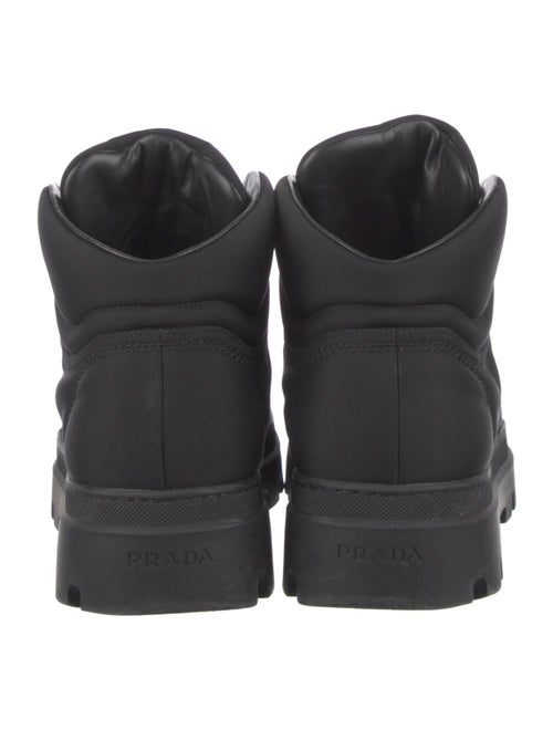 Prada Nylon Colorblock Pattern Boots