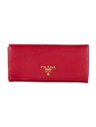 Prada Leather Continental Wallet