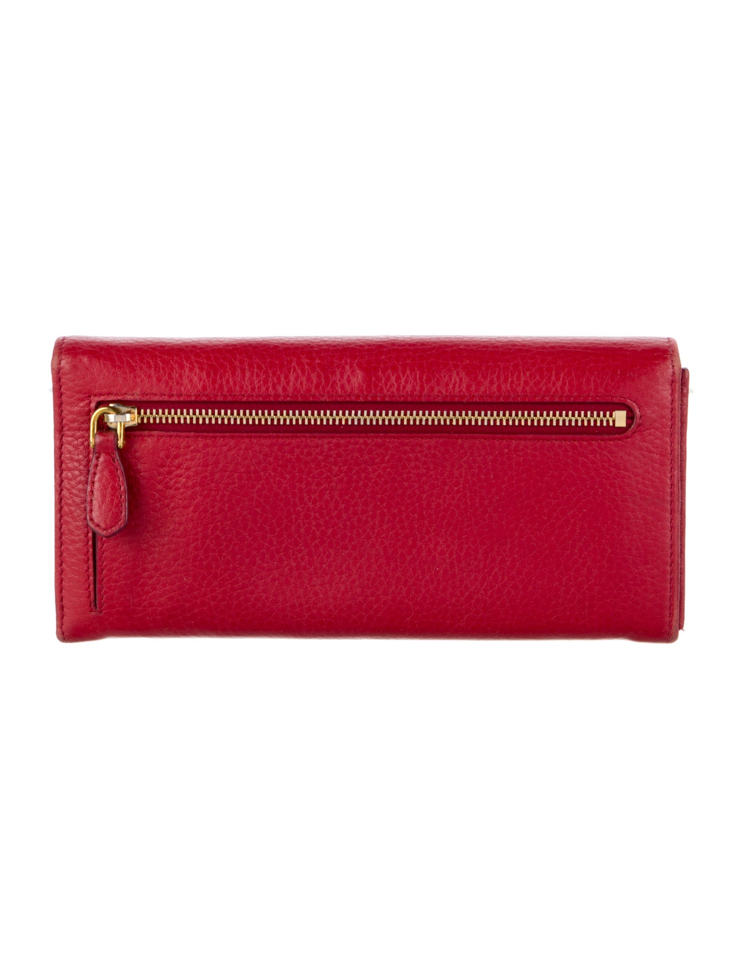 Prada Leather Continental Wallet