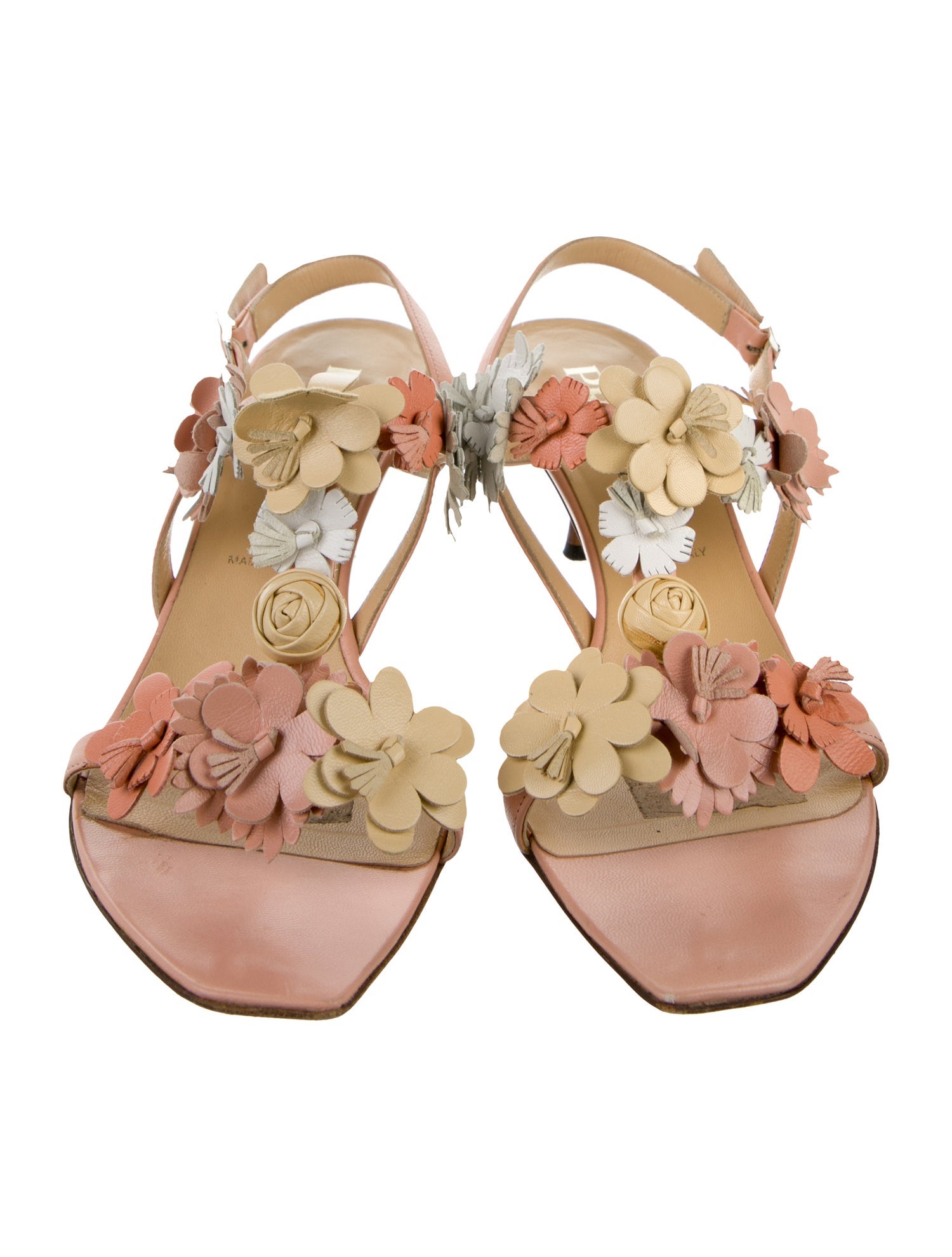 Prada Leather Slingback Sandals