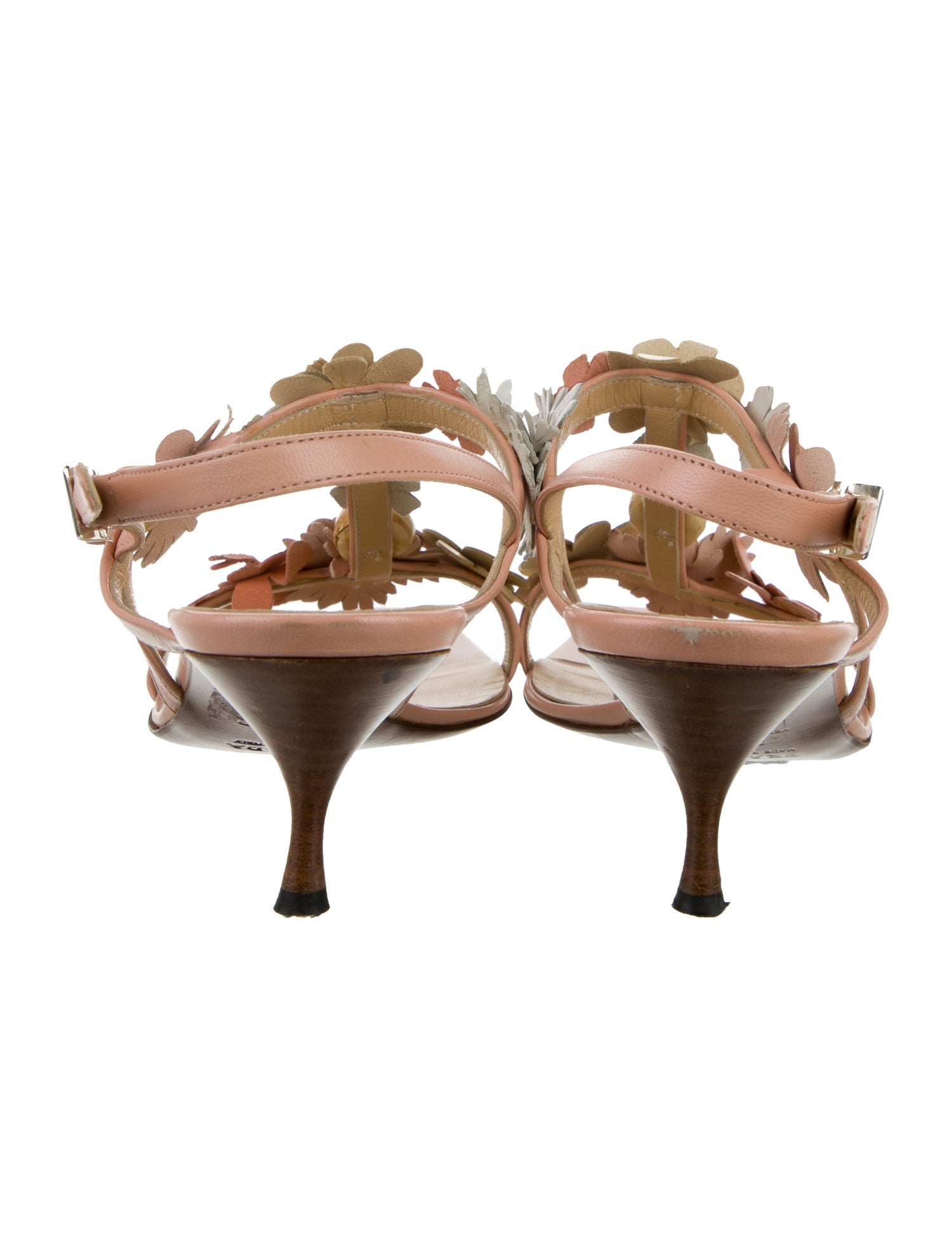 Prada Leather Slingback Sandals