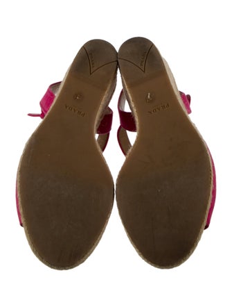 Prada Suede Braided Accents Espadrilles