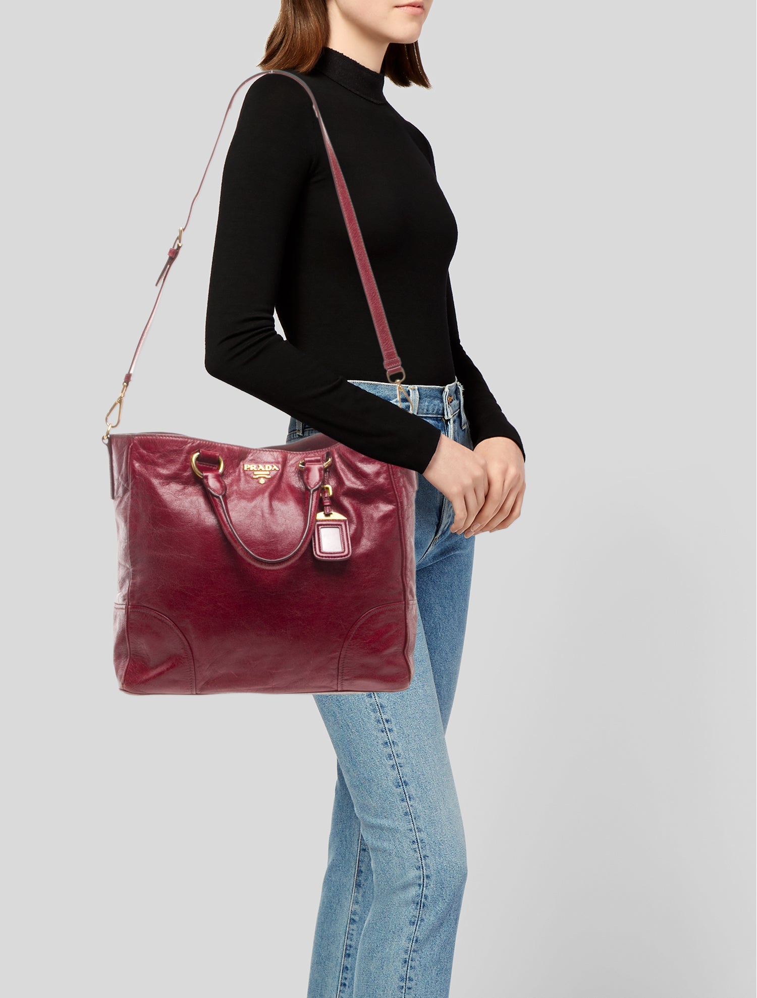 Prada Vitello Daino Leather Naplak