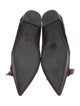 Prada Patent Leather Bow Accents Ballet Flats
