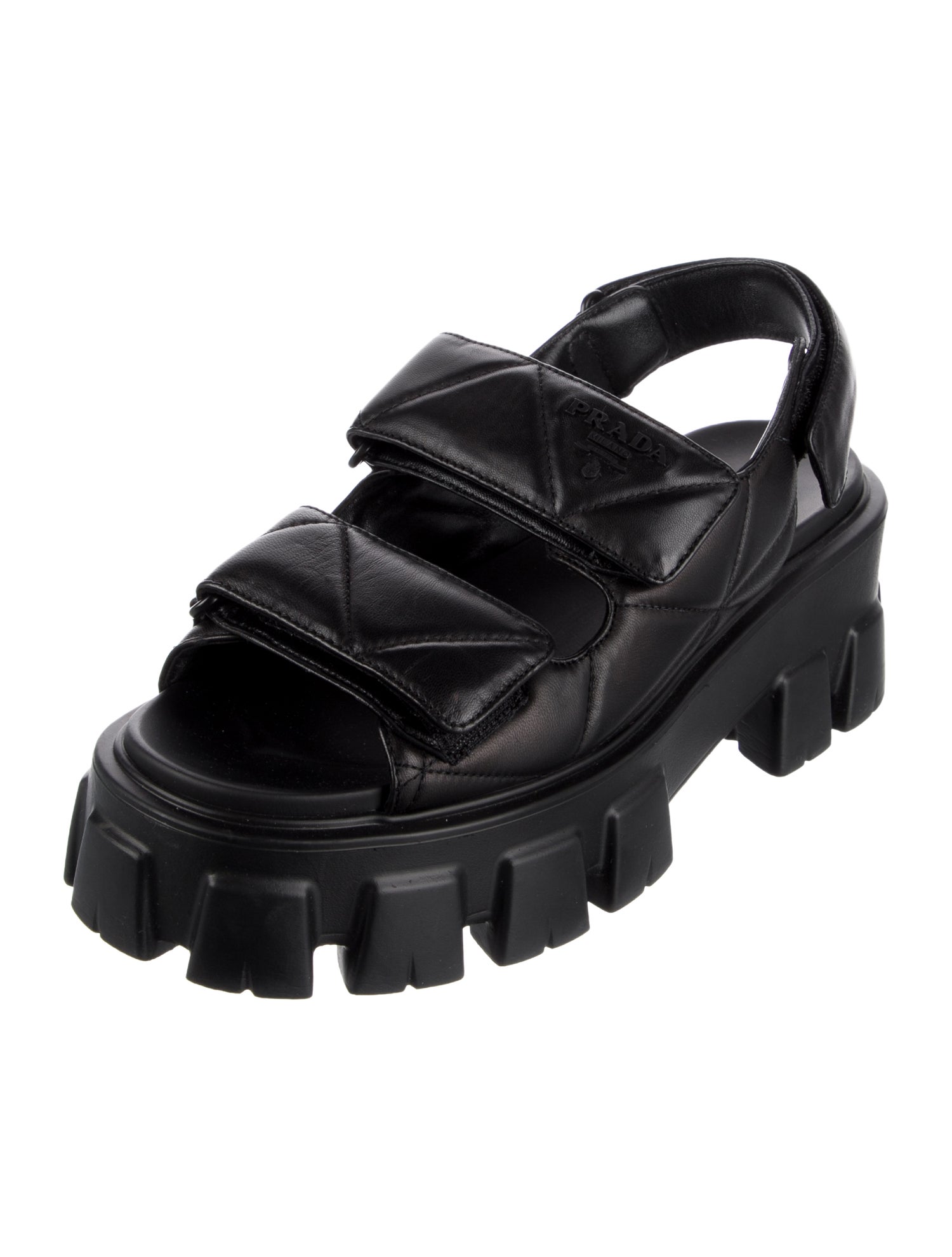 Prada Leather Slingback Sandals