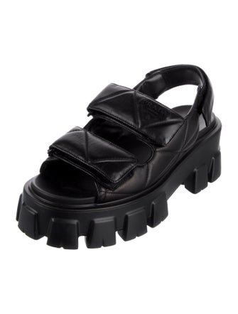 Prada Leather Slingback Sandals