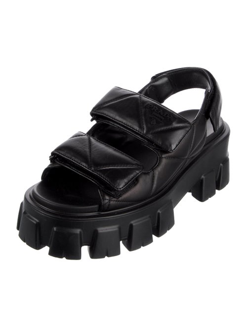 Prada Leather Slingback Sandals