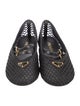 Prada Enameled Metal Triangle Mesh Flats
