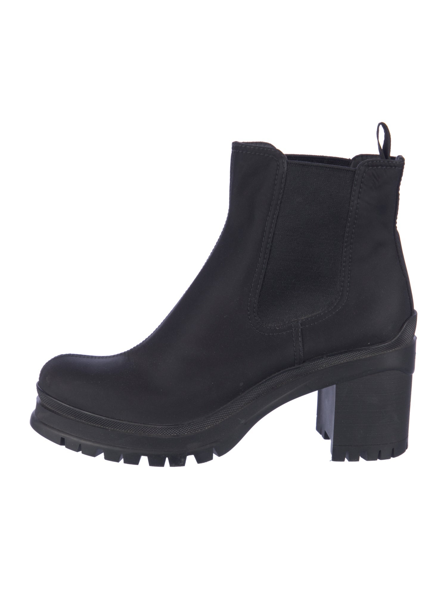 Prada Nylon Chelsea Boots