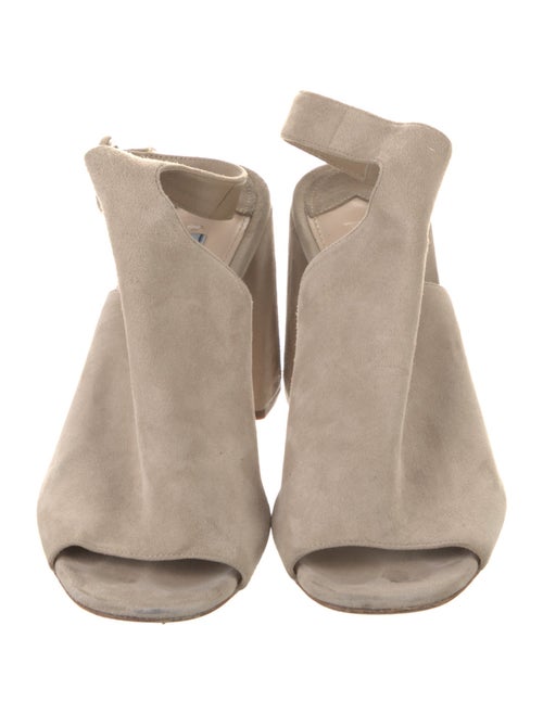 Prada Suede Leather Trim Embellishment Sandals