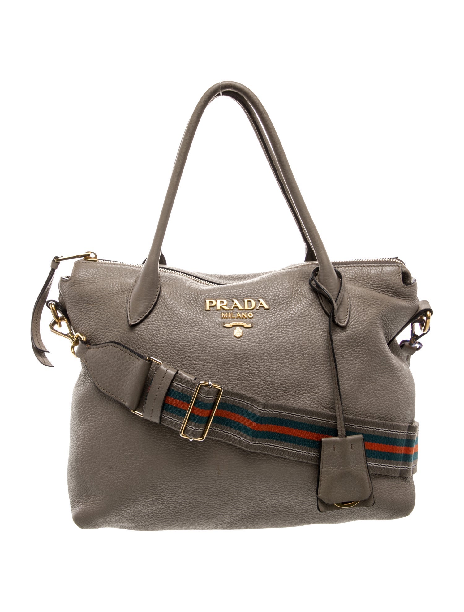 Prada Vitello Daino Leather Top Handle Bag